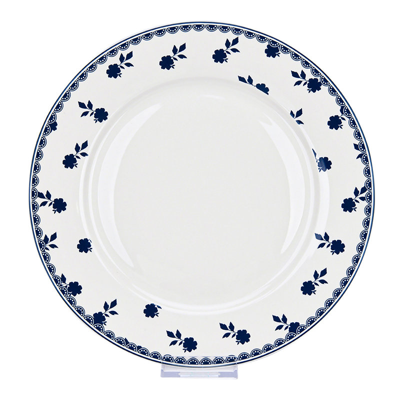 STP Goods Vintage Indigo Bone China Dinner Plate Set Of 4 Wayfair